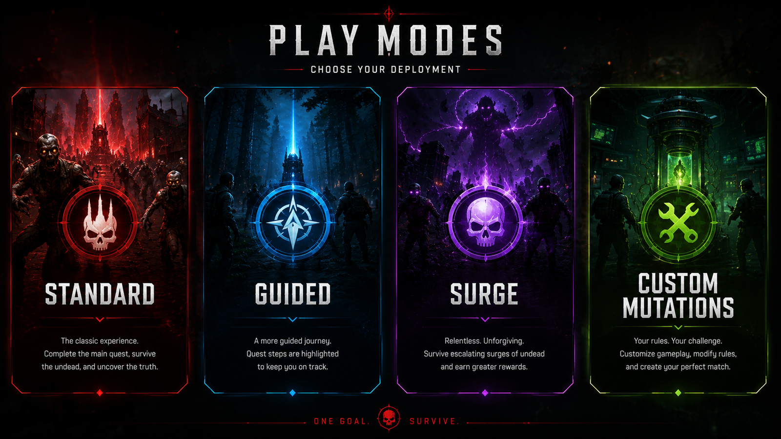 VEILBREAK mode selection screen